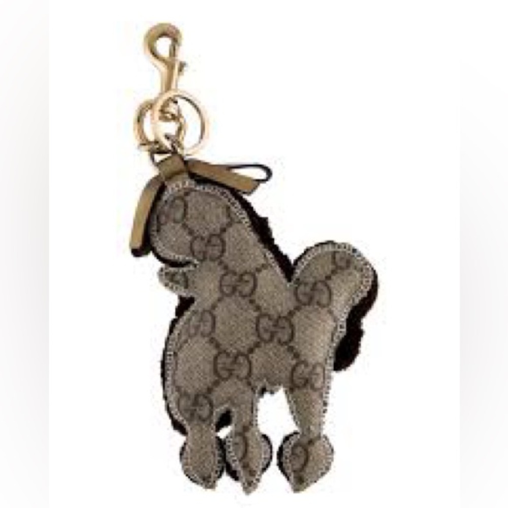 GUCCI Lulu The Poodle Bag Charm/ Keychain GG Suprene Guccioli Collection RARE